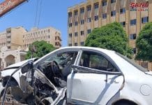 إصابة رئيس محكمة الجنايات بحمص وابنه بهجوم إرهابي استهدف سيارته