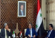 مباحثات سورية جزائرية لتعزيز التعاون في المجال الصناعي
